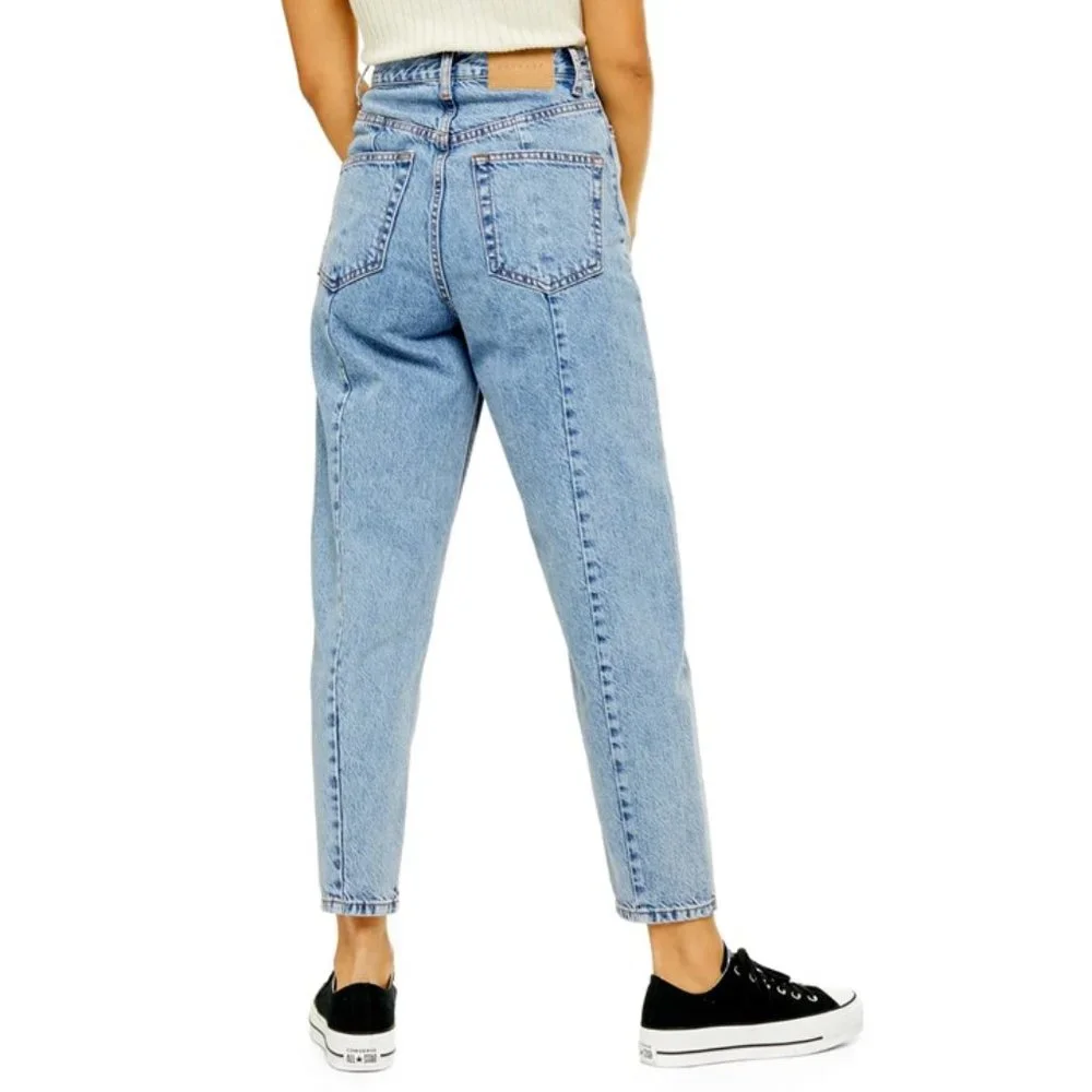 Topshop Ovoid Crop Moto Jeans - Picture 2 of 14